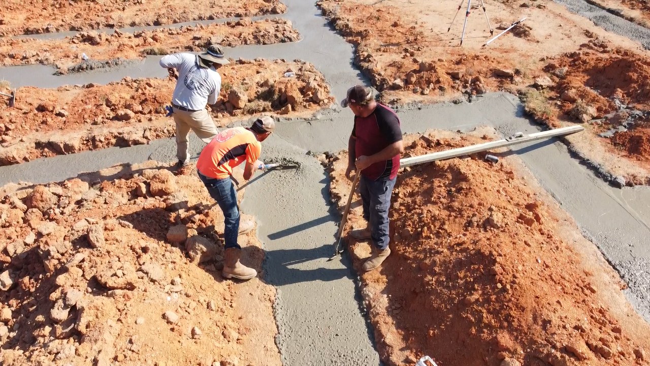 Foundation concrete footings with reinforcement Matthews NC - MCR Concrete