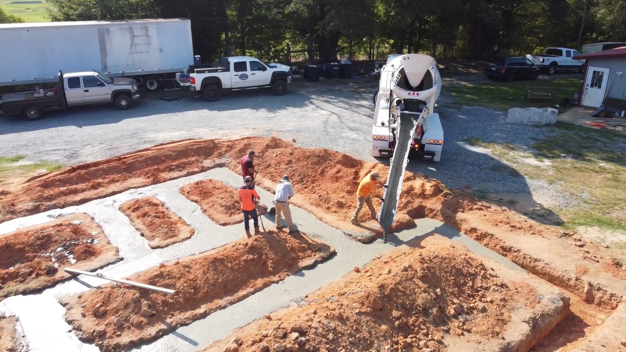 Fence post concrete footings Cornelius NC - MCR Concrete