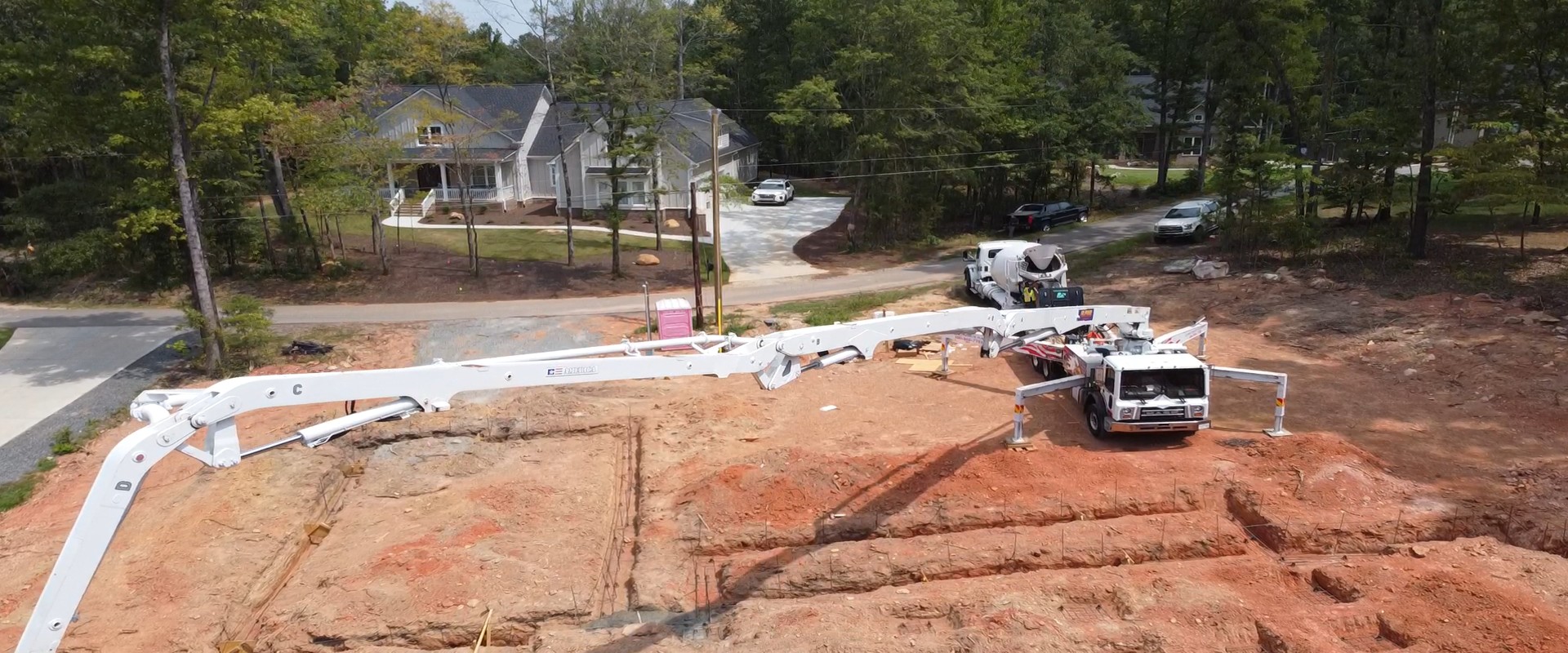 Professional concrete footings Charlotte NC