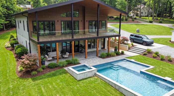 Concrete patio