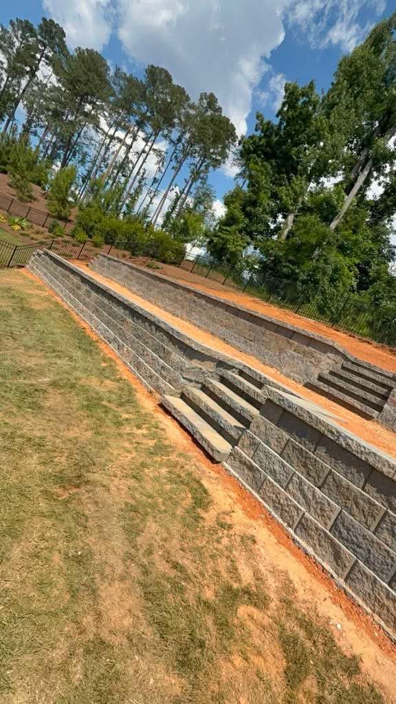 Retaining Wall Steps in Charlotte, NC